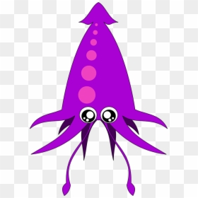 Calamar Kawaii, HD Png Download - squid png