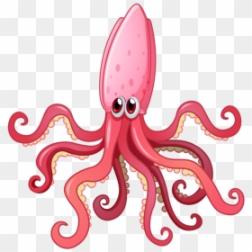 Clipart Picture Of A Squid, HD Png Download - squid png