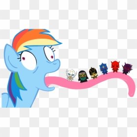 Pinkie Pie And Rainbow Dash Baby, HD Png Download - anime mouth png