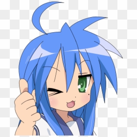 Lucky Star Thumbs Up, HD Png Download - anime mouth png