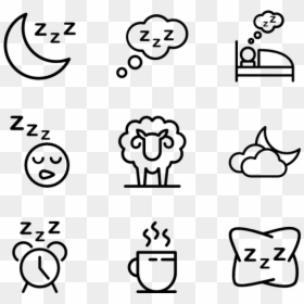 Space Icons Png, Transparent Png - sleeping png