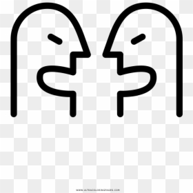 Argument Coloring Page - Line Art, HD Png Download - argument png