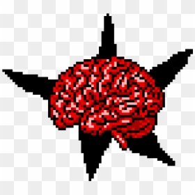 Pixel Art Brain , Transparent Cartoons - Brain Pixel Art Png, Png Download - bloody brain png