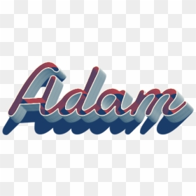 Adam 3d Letter Png Name - Name Adam In 3d, Transparent Png - adam png