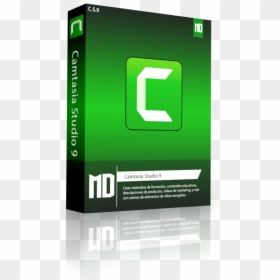 Caja Oficial - Camtasia Studio 2019 Crackeado, HD Png Download - camtasia logo png