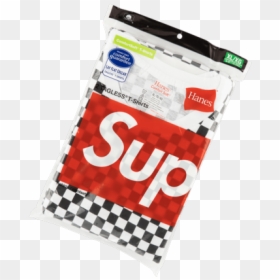 Supreme Hanes Tagless Tees "ss - Supreme, HD Png Download - hanes logo png