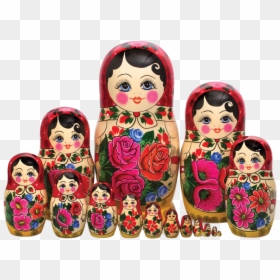 Matryoshka Doll Transparent Png - Matryoshka Doll, Png Download - black to transparent png