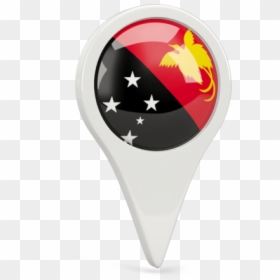 Round Pin Icon - Icon Papua New Guinea Flag Pin, HD Png Download - link png icon
