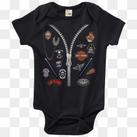 Cute Baby Daddy Onesie Sayings, HD Png Download - biker patches png