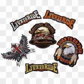 Embroidered Patch, HD Png Download - biker patches png