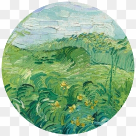 Green Van Gogh Painting, HD Png Download - good vibes tumblr png