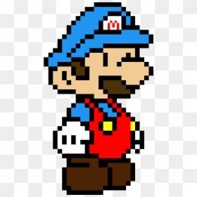 Paper Mario Pixel Art, HD Png Download - ice mario png