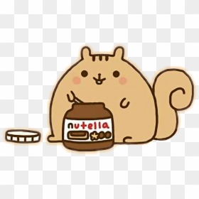 Pusheen Eating Nutella Clipart , Png Download - Nutella Squirrel, Transparent Png - tumblr png nutella