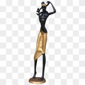 Clip Art African Woman Carrying Basket On Head - Bronze Sculpture, HD Png Download - wallykazam png