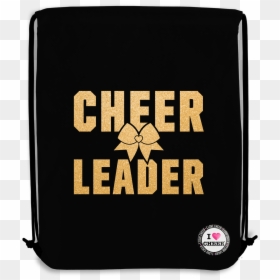 Home Accessories Bags Black I Love Cheer Gold-, HD Png Download - cheer mom png