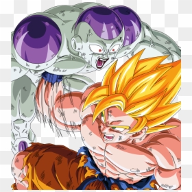 Goku Vs Frieza - Dragon Ball Freezer Vs Goku, HD Png Download - goku vs vegeta png