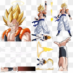 Gogeta Dokkan Battle Assets, HD Png Download - goku vs vegeta png