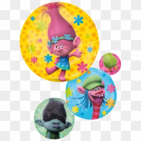 Trolls Ballon Folienballon Poppy Cooper Wuschel Branch - Trolls Balloons, HD Png Download - trolls cooper png