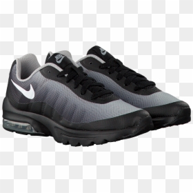 Black Nike Sneakers Air Max Invigor/print, HD Png Download - running shoe print png