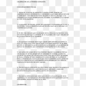 Document, HD Png Download - eucaristia primera comunion png
