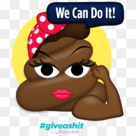 Poop Emoji Rosie Riveter, HD Png Download - gross emoji png