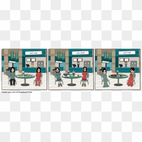 Storyboard, HD Png Download - cafe people png