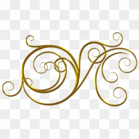 Wedding, Gold, Flourish, Divider, Invitations - Gold Flourishes Clipart, HD Png Download - vintage flourishes png