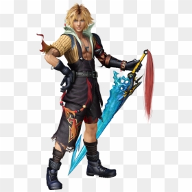 Tidus Character Render For Dissidia Final Fantasy Nt - Dissidia Final Fantasy Nt Tidus, HD Png Download - final fantasy characters png