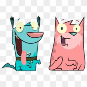 Furry Friends Cat And Dog - Cartoon, HD Png Download - furry.png