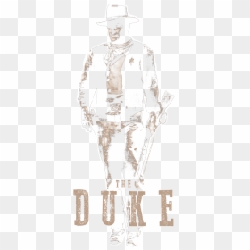 John Wayne The Duke Men"s Tank - Sketch, HD Png Download - john wayne png