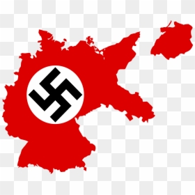 Flag Map Of Germany - Flag Map Of Germany 1939, HD Png Download - nazi.png