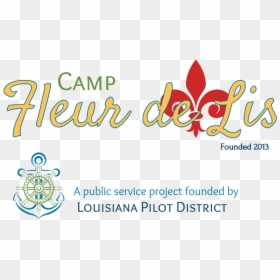 Camp Fleur De Lis - Pilot International, HD Png Download - mardi gras fleur de lis png
