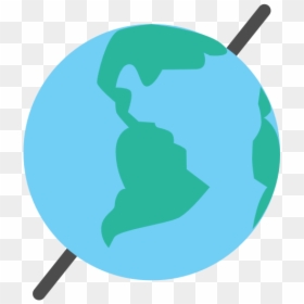 Clip Art Earth With Tilted Toward - Earth On Its Axis Clipart, HD Png Download - axis png