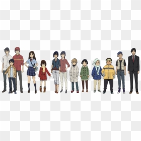 Erased Anime Characters Names, HD Png Download - kiznaiver png