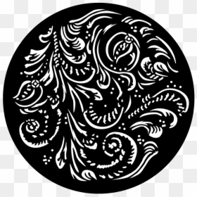 Apollo Delicate Flourish - Circle, HD Png Download - black flourish png