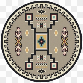 Old Crow Suede Turquoise 8ft Round Rug - Large Light Up Clock, HD Png Download - round rug png