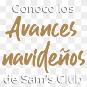 Conoce Los Avances Navideños En Sam’s Club - Calligraphy, HD Png Download - listones dorados png