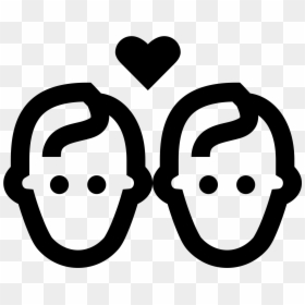 Gay Marriage Icon - Vector Hombre Y Mujer Png, Transparent Png - hombre y mujer png