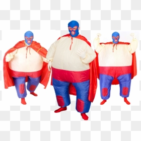 Lucha Libre Mexican Wrestler Chub Suit Adult Costume - Cape, HD Png Download - luchador mask png