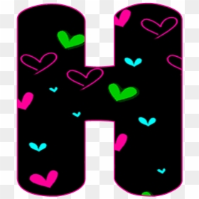 Abecedário Negro Con Corazon Do Neon C Png, Transparent Png - abecedario png