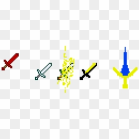 Minecraft Diamond Sword Bow, HD Png Download - minecraft sword.png