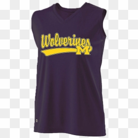 Holloway Michigan Wolverines Curve Ladies Jersey - Active Tank, HD Png Download - michigan wolverines png