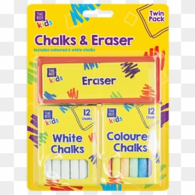 Chalk & Eraser Set - Plastic, HD Png Download - piece of chalk png