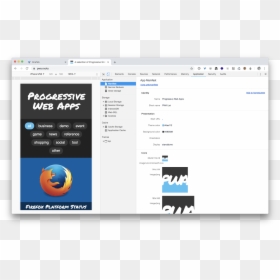 Application Panel In Chrome - Firefox, HD Png Download - firefox.png