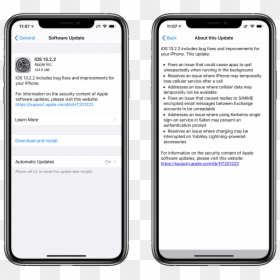 Download Ios - Ios 13.2 2 Update, HD Png Download - iphone images png