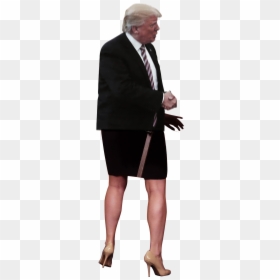 Donald Trump Image With A Woman In Heels Behind It - Donald Trump Standing Transparent, HD Png Download - trump standing png