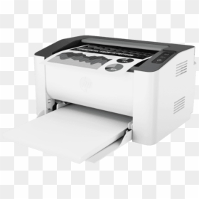 Hp Laser 107w Printer, HD Png Download - hp printer png