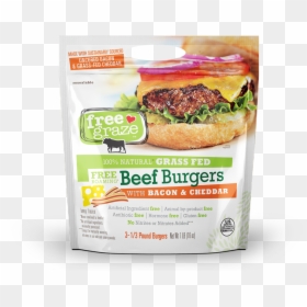 Free Graze Pouch Bacon & Cheddar Mockup - Free Graze, HD Png Download - plain cheeseburger png