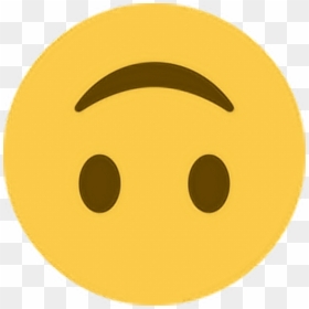 Upsidedown Smile Happy Emoji Emoticon Face Expression - Upside Down Emoji Twitter, HD Png Download - happy emoji.png
