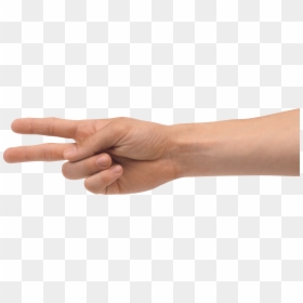 Two Finger Hand - Two Fingers Png Transparent Hand, Png Download - number two png
